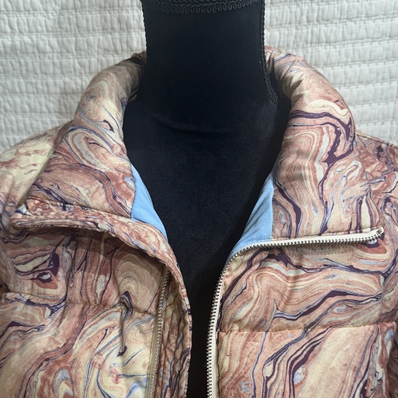 Scotch & Soda Marbleized Puffer Jacket MSRP $225 Size Large - Picture 5 of 7
